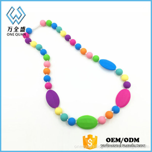 Ali baba imports baby chew necklace /baby teething necklace for mom